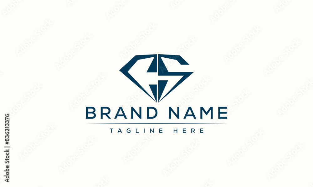 Logo design letter CS . Elegant modern. Vector template. Logo design letter CS . Elegant modern. Vector template.