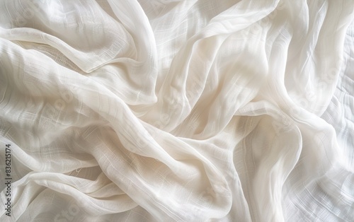 Panorama of Vintage white cloth