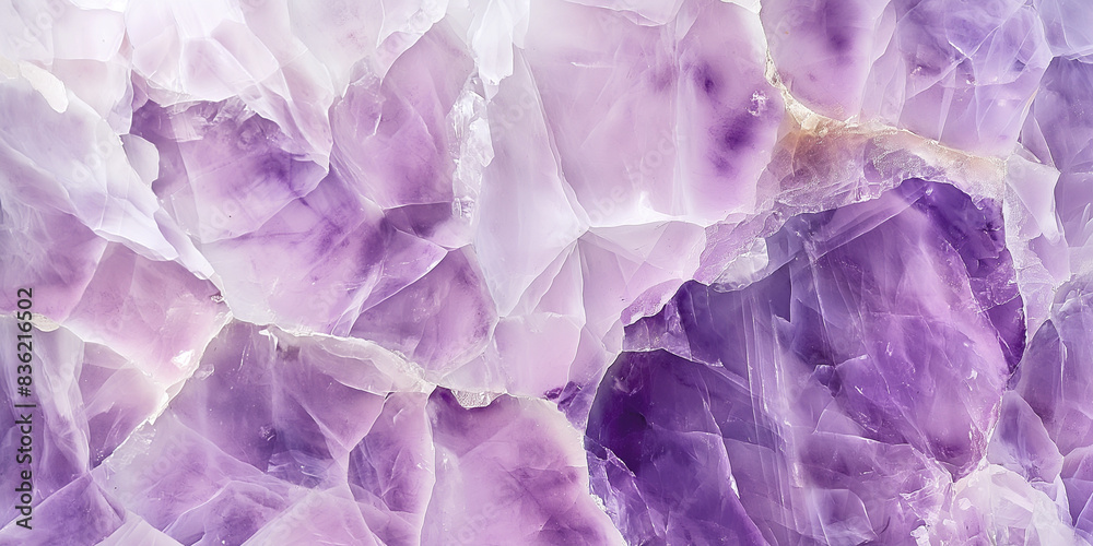 Amethyst stone background, light purple gem texture