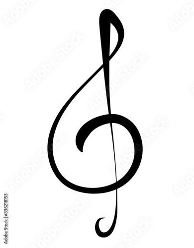 Music note song, melody icon hand drawn. vector illustration