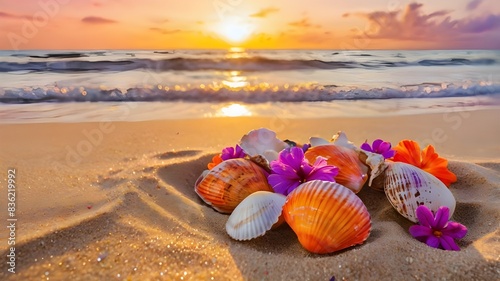 shells on the beach