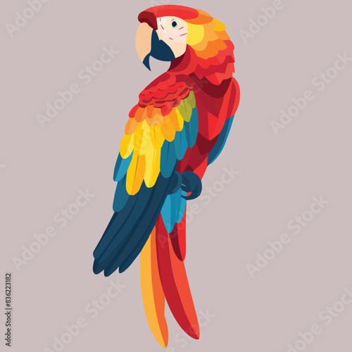 A colorful parrot eps 