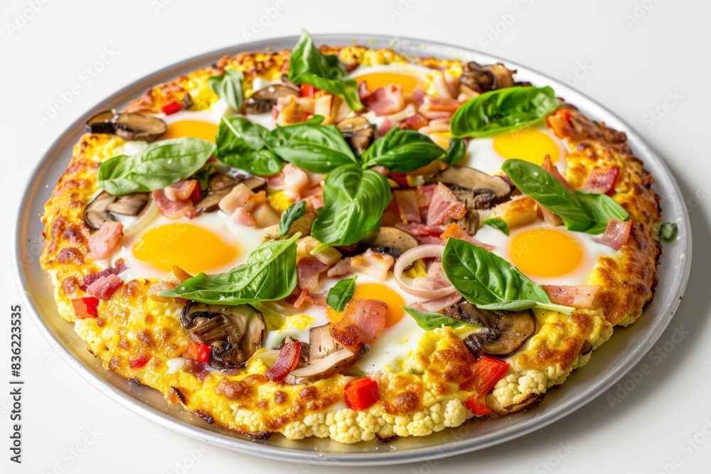 California Cauliflower Breakfast Pizza: A Rustic Morning Delight California Cauliflower Breakfast Pizza: A Rustic Morning Delight
