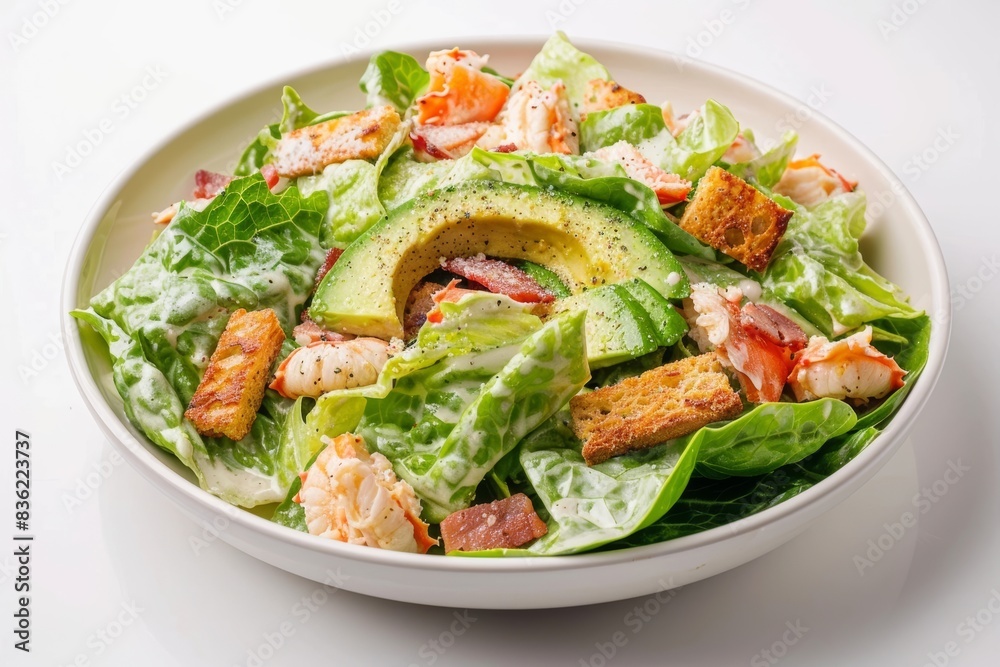 Tantalizing California Caesar Salad with Avocado and Bacon Tantalizing California Caesar Salad with Avocado and Bacon