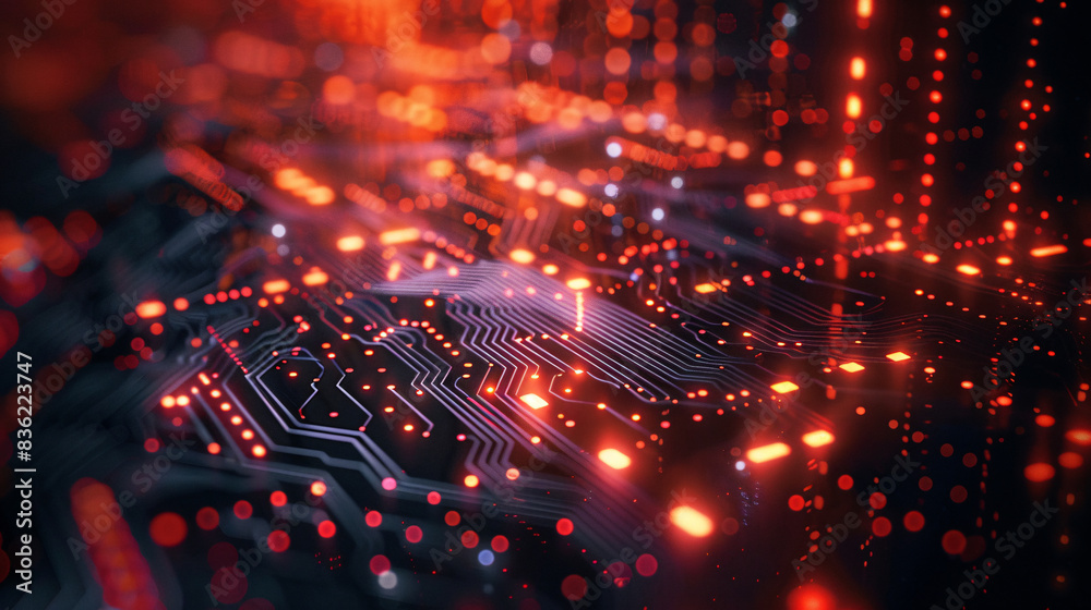 A futuristic digital technology background for tech processes A futuristic digital technology background for tech processes