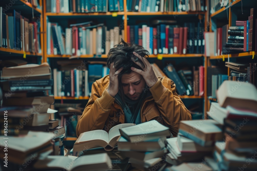 Student Struggling with Exam Stress, Academic Failures, and Lost Motivation Student Struggling with Exam Stress, Academic Failures, and Lost Motivation
