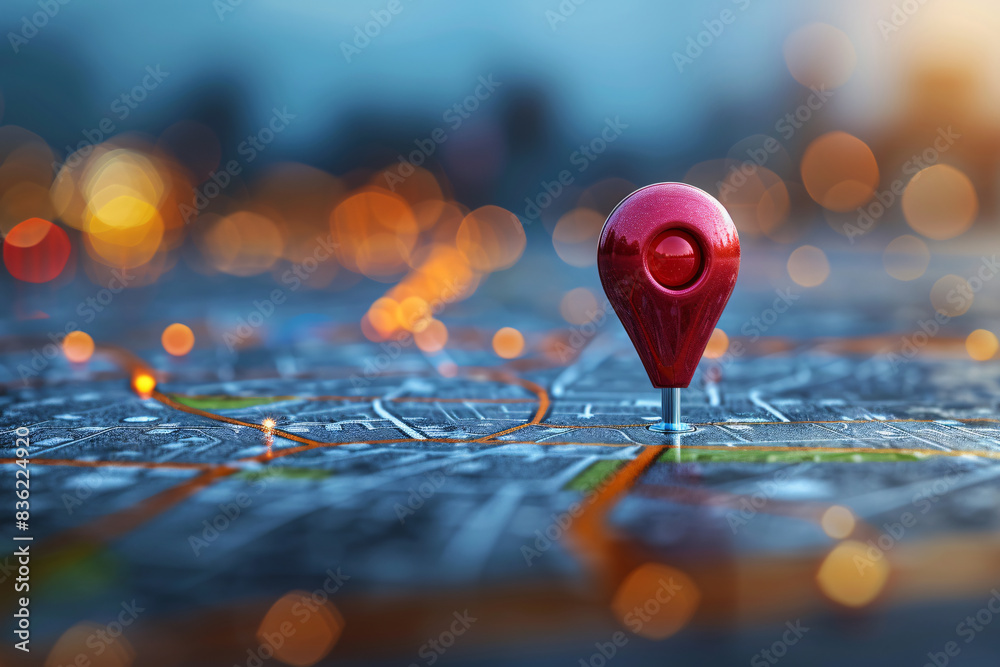 GPS and navigation destination concept illustration GPS and navigation destination concept illustration