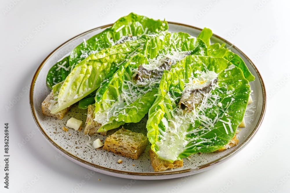 Exquisite Caesar Salad with Tangy and Creamy Dressing Exquisite Caesar Salad with Tangy and Creamy Dressing