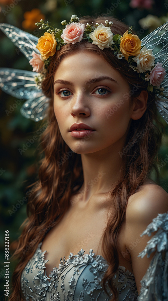 Fairy Queen A delicate fairy with intricate wings and a floral crown Fairy Queen A delicate fairy with intricate wings and a floral crown