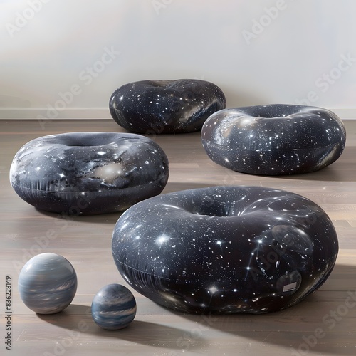 Tranquil Zen Stones Stack on White and Black Backgrounds for Balance and Relaxation photo