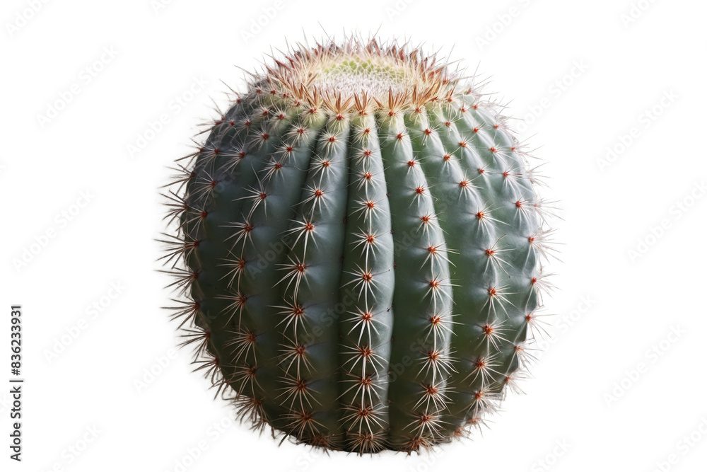 A high-quality image of a single cactus plant isolated with transparent, white background, png, perfect for design use A high-quality image of a single cactus plant isolated with transparent, white background, png, perfect for design use