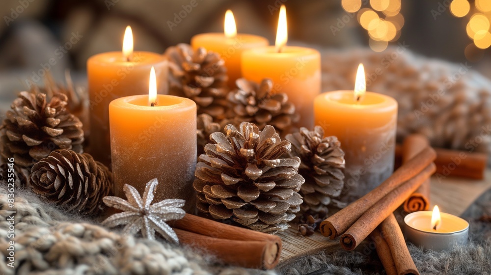lighted candle presenting adorable view lighted candle presenting adorable view