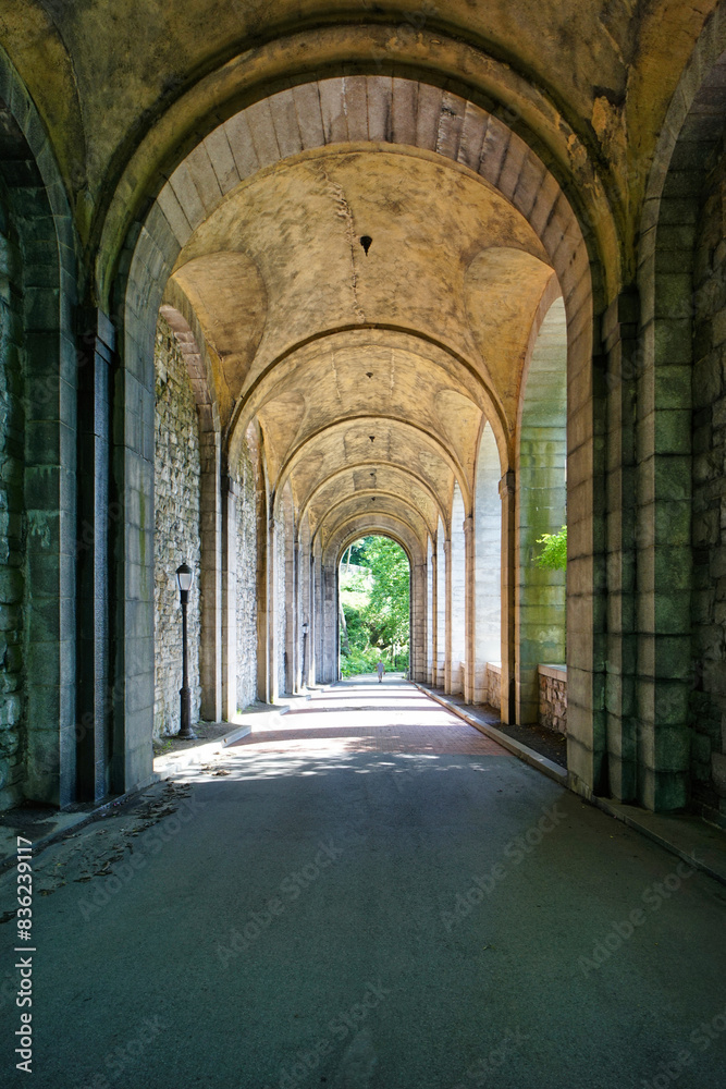 Fort Tryon Park is a public park located in the Washington Heights and Inwood neighborhoods of the borough of Manhattan in New York City. Fort Tryon Park is a public park located in the Washington Heights and Inwood neighborhoods of the borough of Manhattan in New York City.