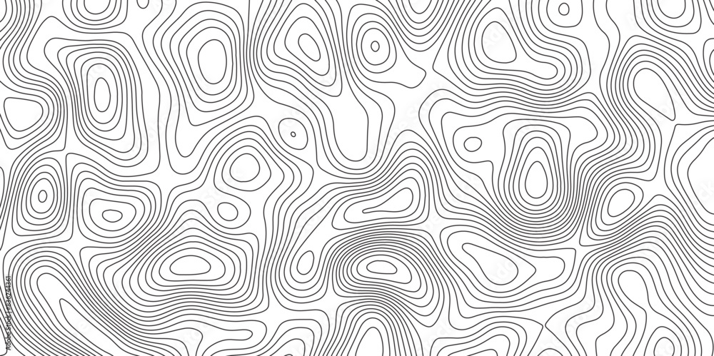 Topographic contour map. Vector cartography illustration. Map in Contour Line Light topographic topo contour. Illustrations of maps Abstract Geometric.