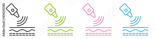 Dermatology beauty therapy for body skin icon mark in filled style