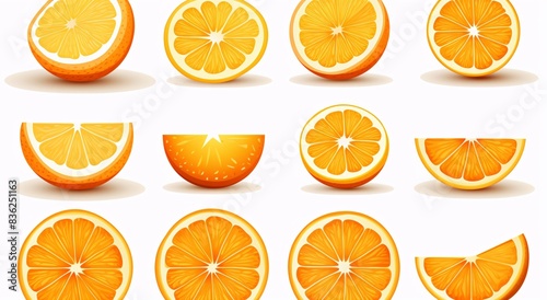 a seamless pattern of oranges