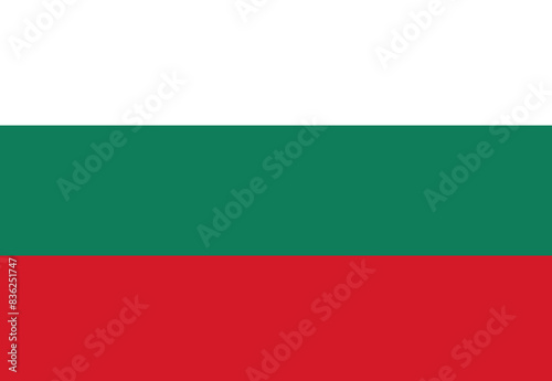 Bulgaria flag illustrator country flags