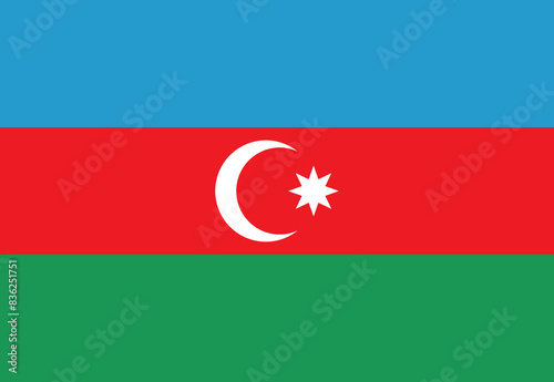 Azerbaijan flag illustrator country flags