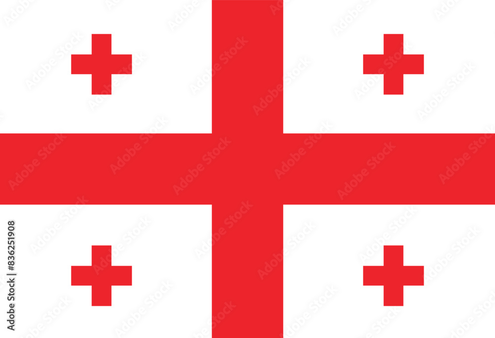 Georgian flag illustrator country flags Georgian flag illustrator country flags