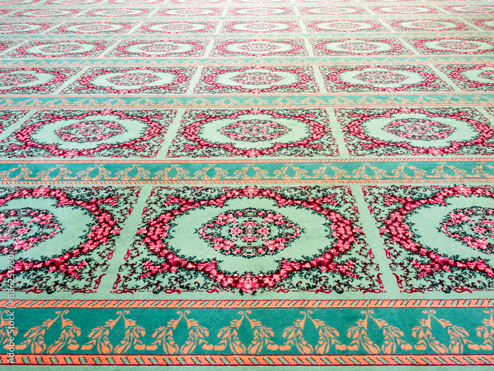 Beauty carpet pattern background design inside Omar Ali Saifuddien Mosque, named after the 28th Sultan, landmark iconic in Bandar Seri Begawan, capital city of Brunei Darussalam. Beauty carpet pattern background design inside Omar Ali Saifuddien Mosque, named after the 28th Sultan, landmark iconic in Bandar Seri Begawan, capital city of Brunei Darussalam.