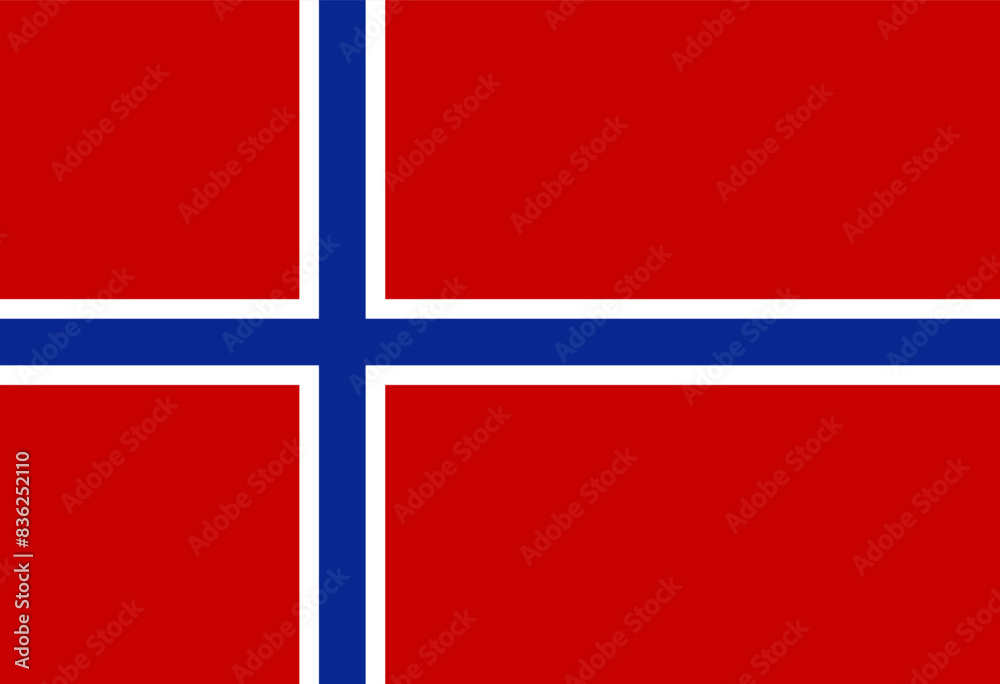 Naklejka premium Norway flag illustrator country flags