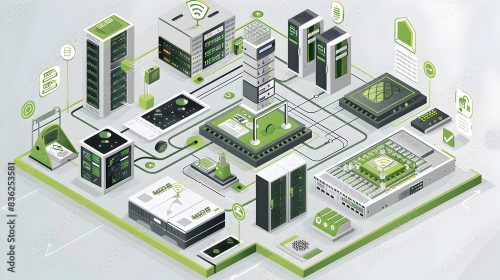 Sustainable Server Room Layout A of Green Data Center Infrastructure Sustainable Server Room Layout A of Green Data Center Infrastructure