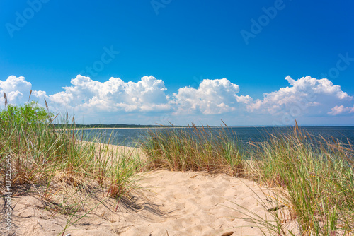 Beautiful beach on the Baltic Sea in summer  Poland