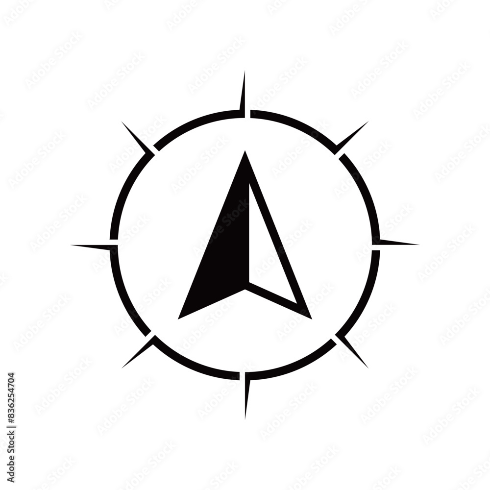 compass icon design. navigation guidance sign and symbol. compass icon design. navigation guidance sign and symbol.