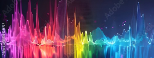 of Atomic Absorption Spectroscopy Graph Displaying Absorption Peaks at Specific Frequencies