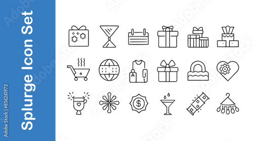 Splurge Icon Set with vector collections. 