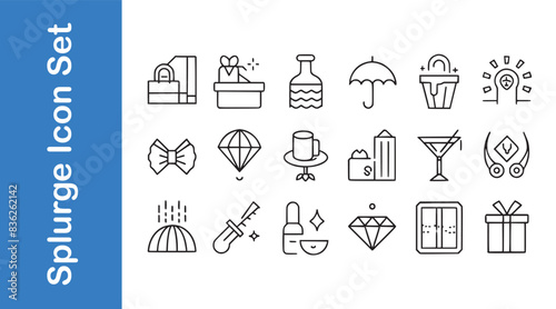 Splurge Icon Set with vector collections. 