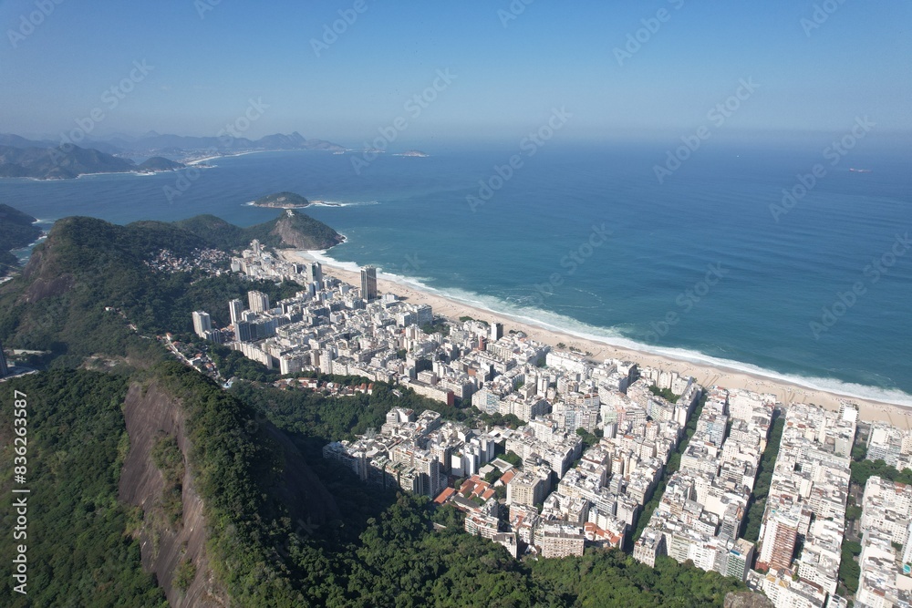 Fototapeta premium Aerial views from over Rio De Janeiro, Brazil