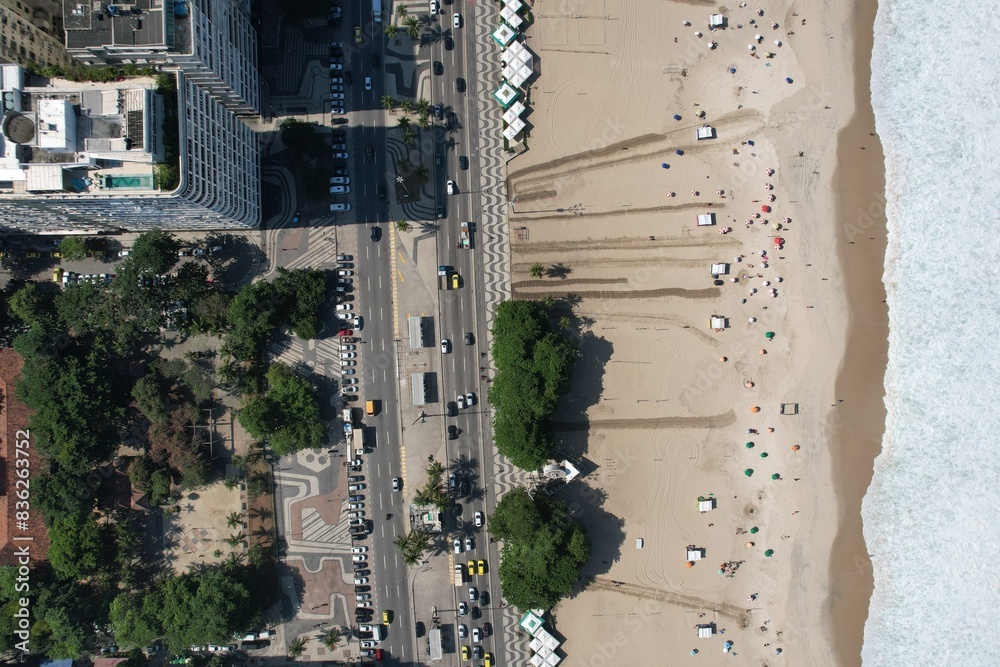 Aerial views from over Rio De Janeiro, Brazil