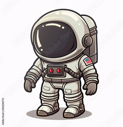 a cartoon of a astronaut