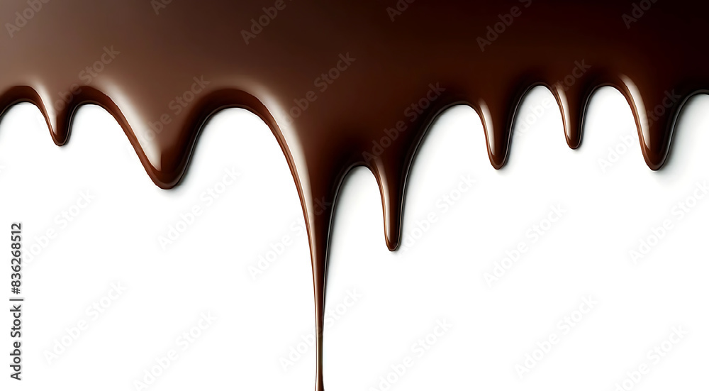 frise, coulée de chocolat chaud dégoulinant frise, coulée de chocolat chaud dégoulinant