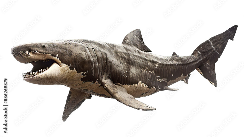 Fototapeta premium Basking Shark Isolated
