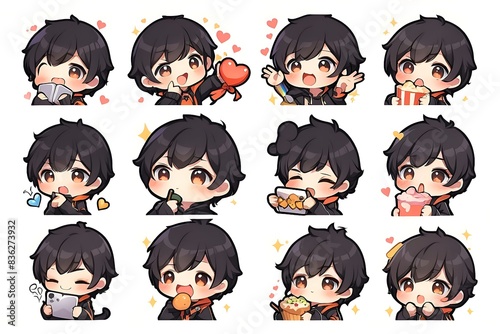 gamer boy emote twitch set