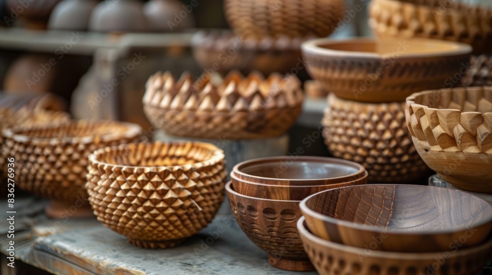 Close-Up of Handcrafted Artisan Goods: Showcase the intricate details and craftsmanship Close-Up of Handcrafted Artisan Goods: Showcase the intricate details and craftsmanship