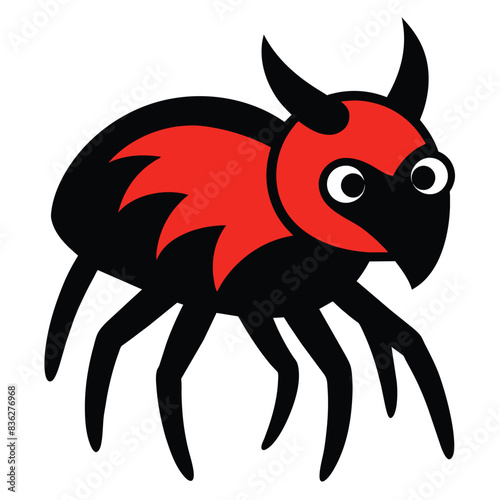 Solid color Chigger animal vector design