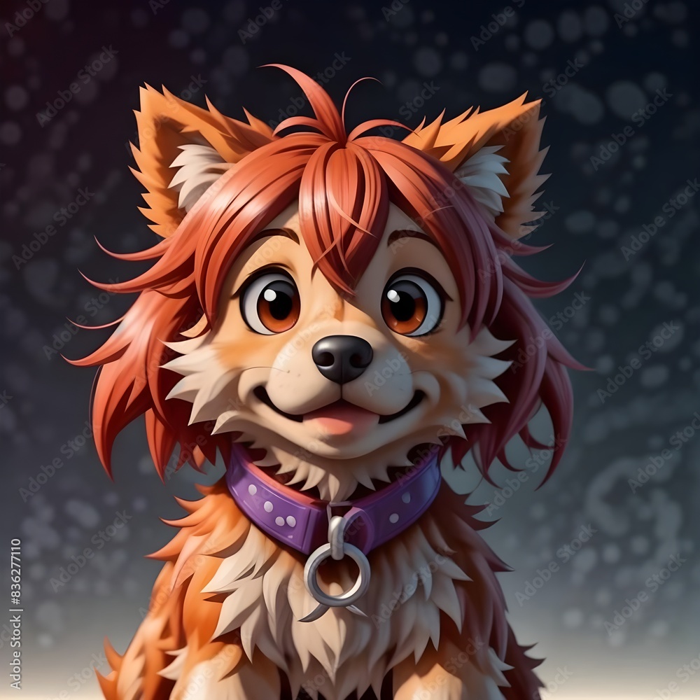 a portrait of a dog a portrait of a dog