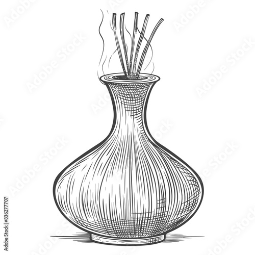 diffuser with engraving style black color only