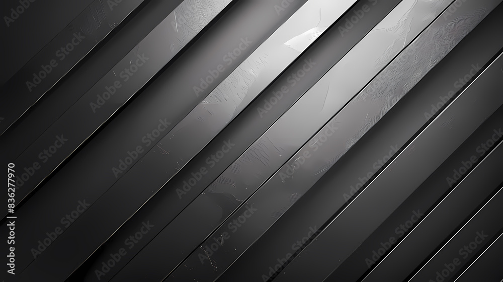 Close-up of sleek, dark intersecting diagonal lines creating a modern and minimalist abstract pattern with subtle light reflections. Close-up of sleek, dark intersecting diagonal lines creating a modern and minimalist abstract pattern with subtle light reflections.