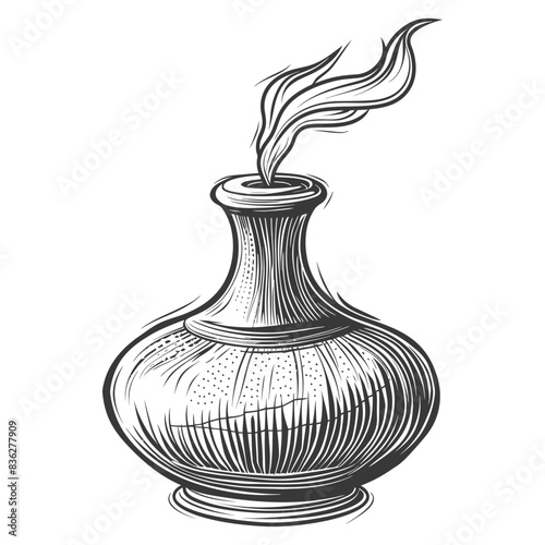 diffuser with engraving style black color only