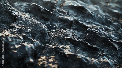 Close-up texture of rough, dark rock surface.