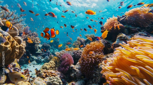 Obraz na płótnie Nemo Fish in Coral Reef 