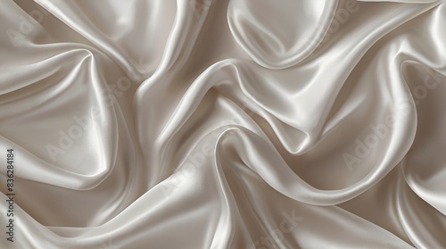 Granater AI Silk fabric background with elegant white folds.