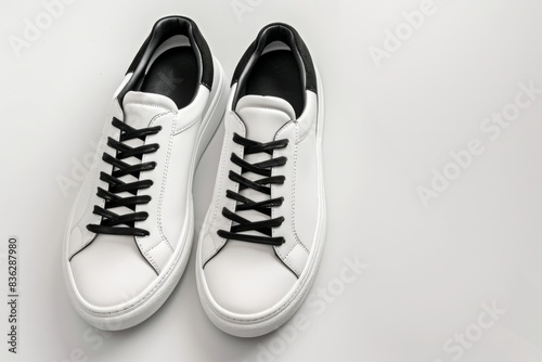 Product photography of shoes on a white background