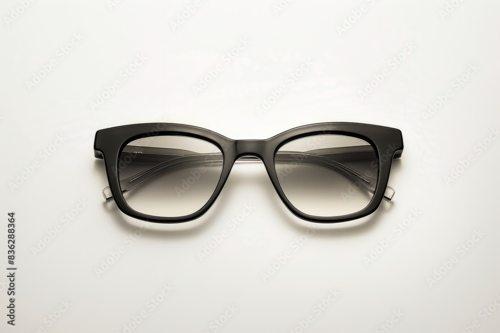 Product photography of a sleek sunglasses on a white background Product photography of a sleek sunglasses on a white background