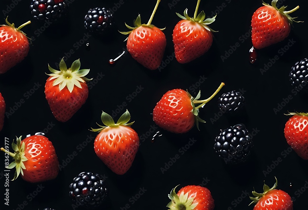 strawberries and blackberries strawberries and blackberries