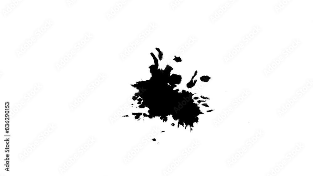 animated video of splashes of black ink liquid animated video of splashes of black ink liquid